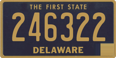 DE license plate 246322