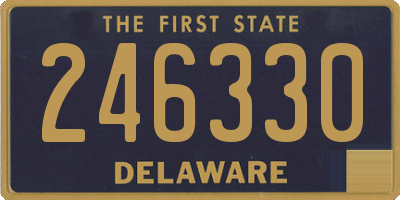 DE license plate 246330
