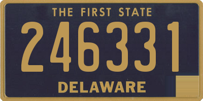 DE license plate 246331
