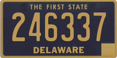 DE license plate 246337