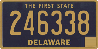 DE license plate 246338