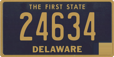 DE license plate 24634