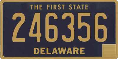 DE license plate 246356