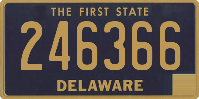 DE license plate 246366