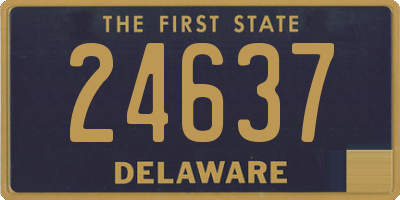 DE license plate 24637