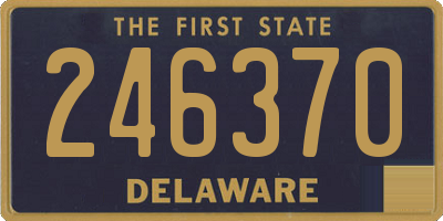 DE license plate 246370