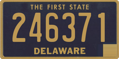 DE license plate 246371