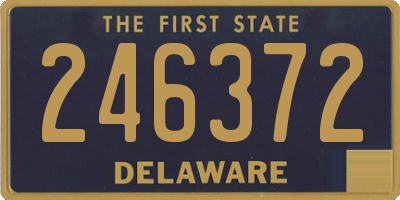 DE license plate 246372