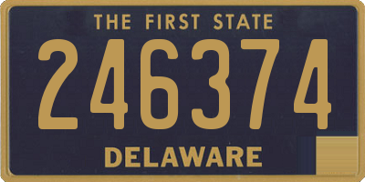 DE license plate 246374