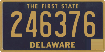 DE license plate 246376