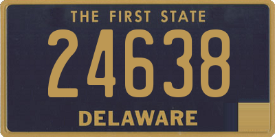 DE license plate 24638