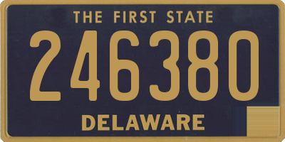 DE license plate 246380