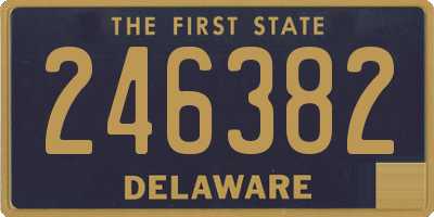 DE license plate 246382
