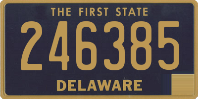 DE license plate 246385