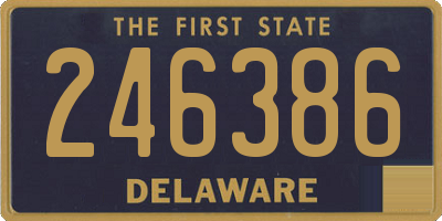 DE license plate 246386