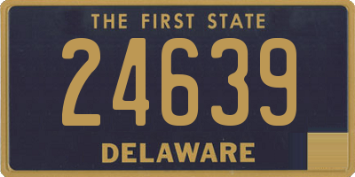 DE license plate 24639