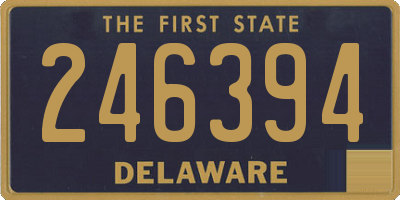 DE license plate 246394