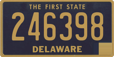 DE license plate 246398