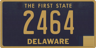 DE license plate 2464
