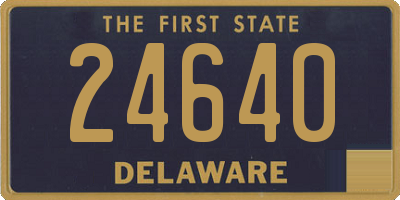 DE license plate 24640