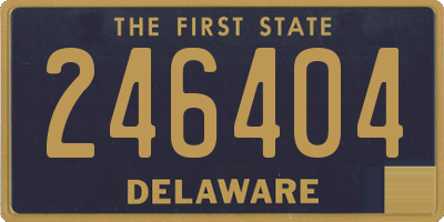 DE license plate 246404