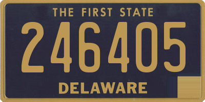DE license plate 246405