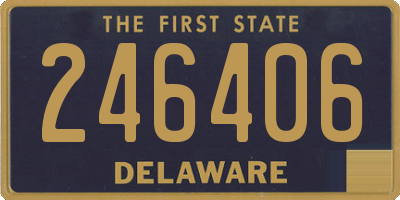 DE license plate 246406