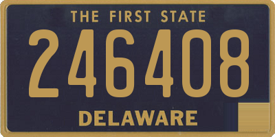 DE license plate 246408