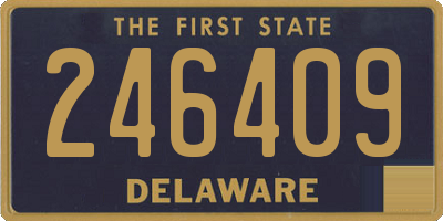 DE license plate 246409