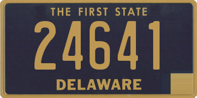 DE license plate 24641