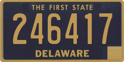 DE license plate 246417