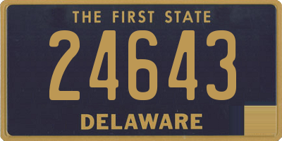 DE license plate 24643