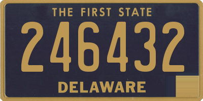 DE license plate 246432