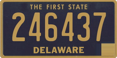 DE license plate 246437