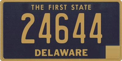 DE license plate 24644