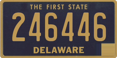 DE license plate 246446