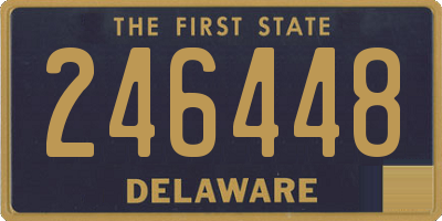 DE license plate 246448