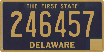 DE license plate 246457