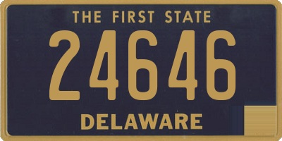 DE license plate 24646