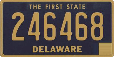 DE license plate 246468