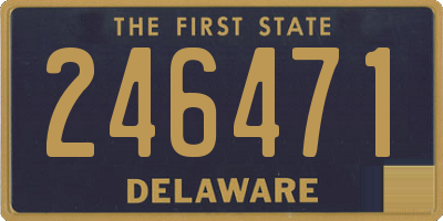 DE license plate 246471