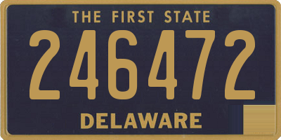 DE license plate 246472