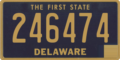 DE license plate 246474