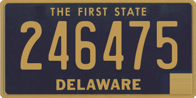 DE license plate 246475