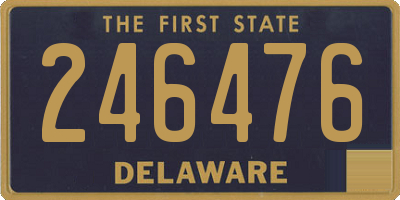 DE license plate 246476
