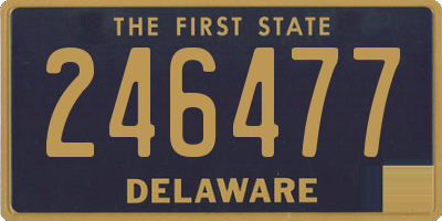 DE license plate 246477