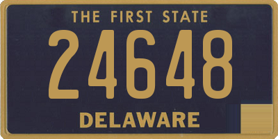 DE license plate 24648