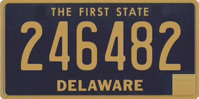 DE license plate 246482