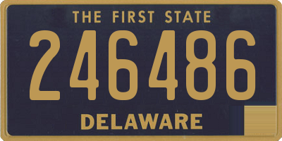DE license plate 246486
