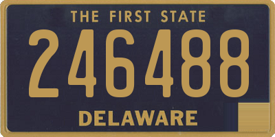 DE license plate 246488